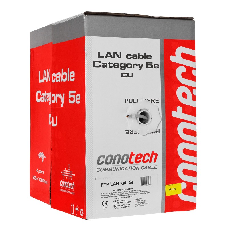 Kabel LAN F/UTP kat.5e Conotech