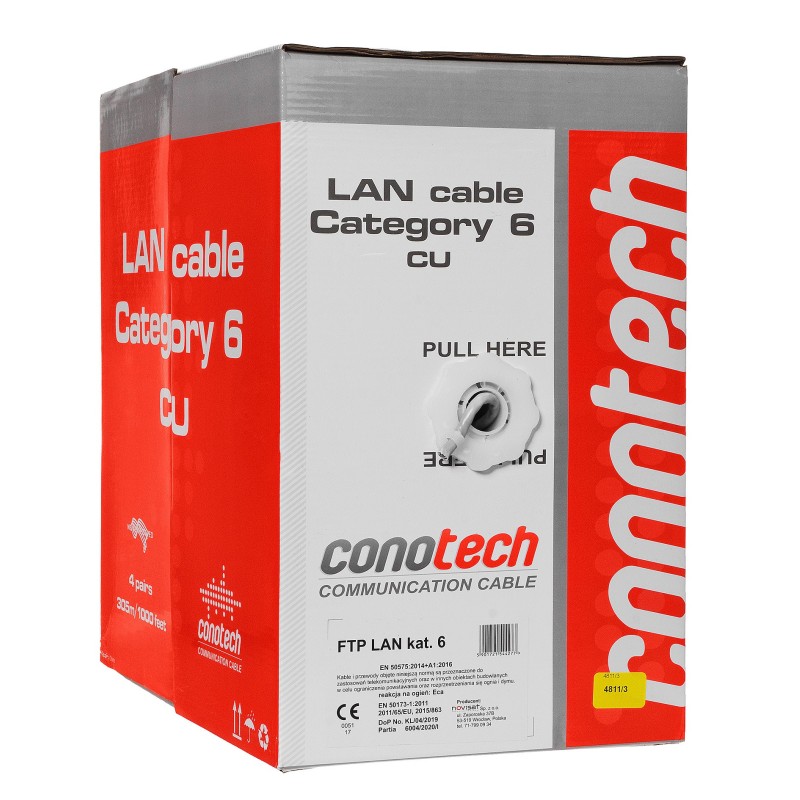 Kabel LAN F/UTP kat.6 Conotech