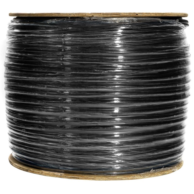 Kabel LAN z linką nośną F/UTP kat.5e UV ŻEL