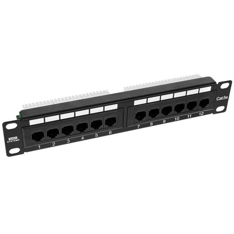 Patch panel 10" PP12 - 12-portów UTP5e