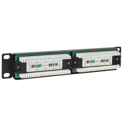 Patch panel 10" PP12 - 12-portów UTP5e