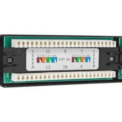 Patch panel 10" PP12 - 12-portów UTP5e