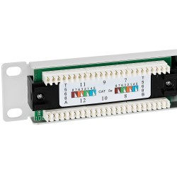 Patch panel 10" PP12 - 12-portów UTP5e