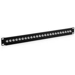 Patch panel 19" - 24-porty typu F