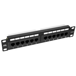 PP12V-1U-UTP6/B - patch panel 10" - 12-portów UTP 6