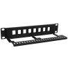 Patch panel 10" PP8EM - 8-portów Keystone