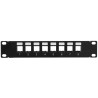 Patch panel 10" PP8EM - 8-portów Keystone