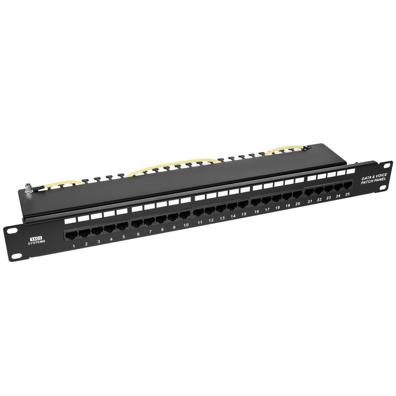 Patch panel telefoniczny 19" PP25 - 25-portów UTP3