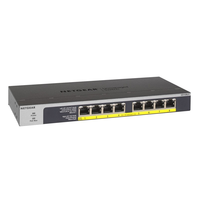 Switch gigabitowy PoE 8-port (GS108LP-100EUS)