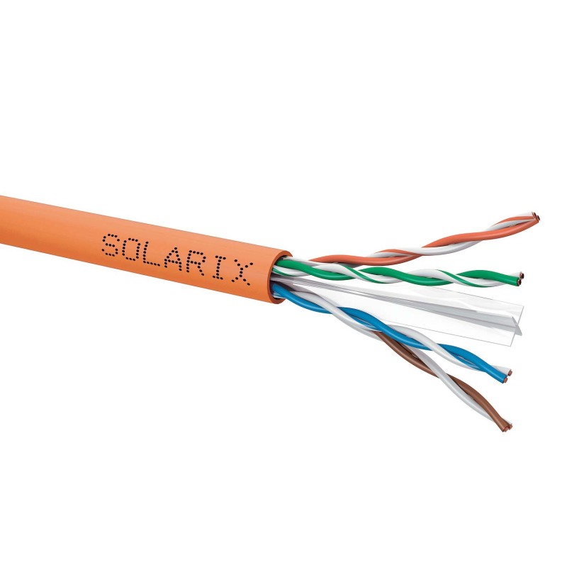 Kabel LAN U/UTP kat.6 Solarix SXKD-6-UTP-LSOHFR-B2ca