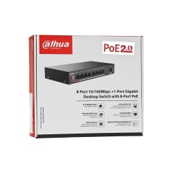 PFS3009-8ET1GT-96-V2 - switch PoE 8-port + 1 RJ45