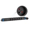 6GN-E(-P) - Listwa zasilająca 19" 1U - 6 gniazd EURO