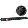 6GN-S(-P) - listwa zasilająca 19" 1U - 6 gniazd SCHUKO