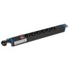 6GN-S(-P) - listwa zasilająca 19" 1U - 6 gniazd SCHUKO