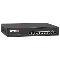 PXM-S10-P8G-U1G1F-TP120 - switch gigabitowy PoE 8-port + 1 RJ45 + 1 SFP