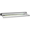 PPK24-1U-B / PPK24-1U-W - patch panel 19" - 24-porty keystone