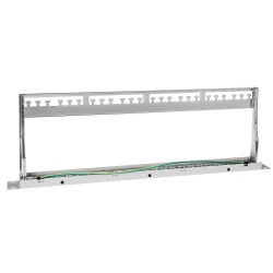 PPK24-1U-B / PPK24-1U-W - patch panel 19" - 24-porty keystone
