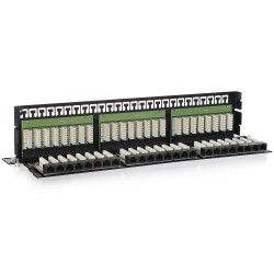 PP48E - patch panel 19" - 48-portów UTP 5e