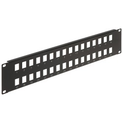 Patch panel 19" - 32-porty keystone