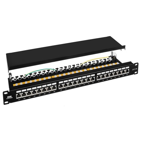 PP24H-1U-FTP6A/B - patch panel 19" - 24-porty FTP 6a