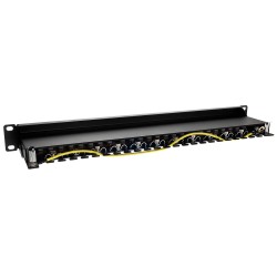 PP24H-1U-FTP6A/B - patch panel 19" - 24-porty FTP 6a