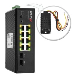 PXIM-S10-P8G-2F - switch przemysłowy gigabitowy PoE 8-port + 2 SFP