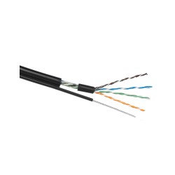 Kabel LAN z linką nośną U/UTP kat.5e Bitner BiTLAN UV ŻEL