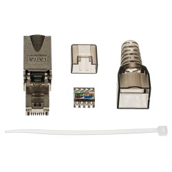 Wtyk RJ45 kat.6a - mechaniczny, ekranowany