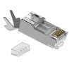 Wtyk RJ45 kat.6a - ekranowany, z prowadnicą