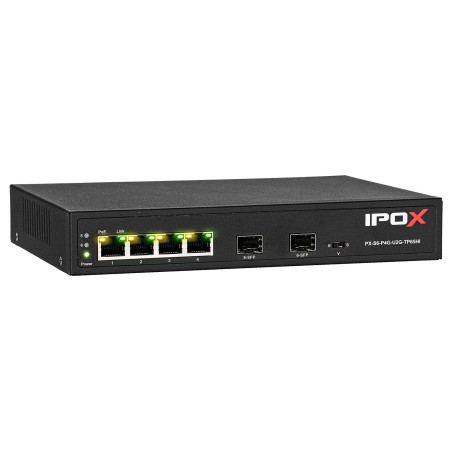 PX-S6-P4G-U2G-TP65HI - switch gigabitowy PoE 4-port + 2 SFP