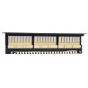 PP24H-1U-UTP6/B - patch panel 19" - 24-porty UTP 6