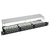 PP24H-1U-FTP5E/B - patch panel 19" - 24-porty FTP 5e