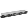 PP24H-1U-FTP6 - patch panel 19" - 24-porty FTP 6