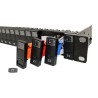 PPK24ODS-1U-B - patch panel UTP 19" - 24-porty keystone z organizerem