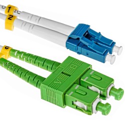 Patchcord światłowodowy SC/APC-LC/UPC SM G657A2 duplex