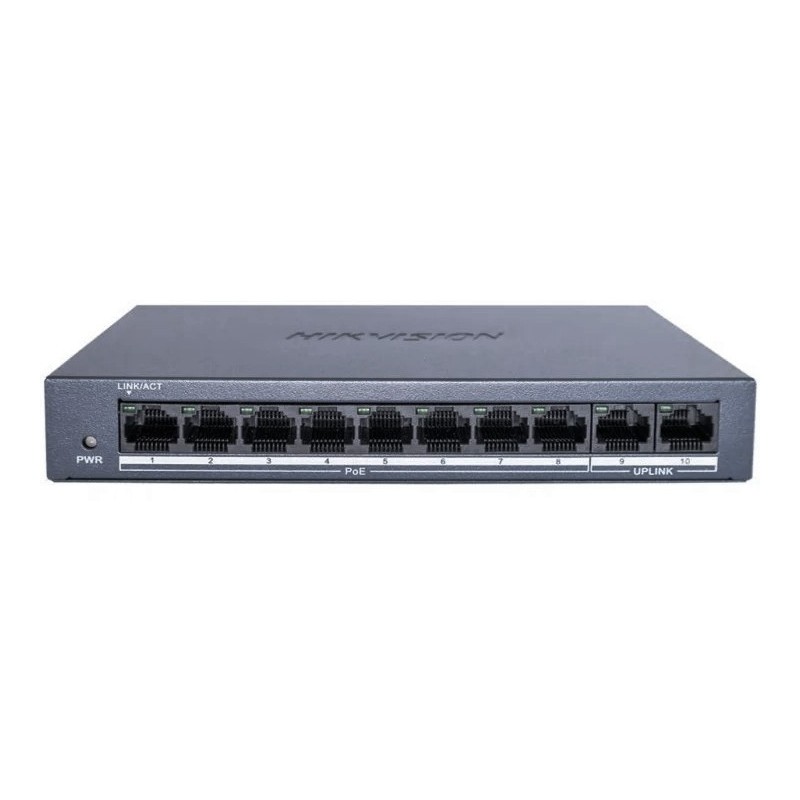 DS-XS0110-P/Polish - switch PoE 8-port + 2 RJ45