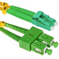 Patchcord światłowodowy SC/APC-LC/APC SM G652D duplex