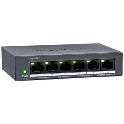 DS-XS0106-P/Polish - switch PoE 4-port + 2 RJ45