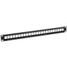 PPK24B-1U-UTP-B - patch panel UTP 19" - 24-porty keystone
