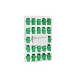 Adapter światłowodowy SM - SC/APC simplex (z klapką + kołnierz)