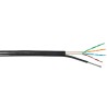 Kabel LAN z linką nośną U/UTP kat.5e UV ŻEL