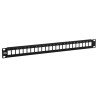 PPK24B-1U-UTP-B - patch panel UTP 19" - 24-porty keystone