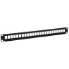 PPK24B-1U-UTP-B - patch panel UTP 19" - 24-porty keystone