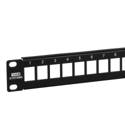 PPK24B-1U-UTP-B - patch panel UTP 19" - 24-porty keystone
