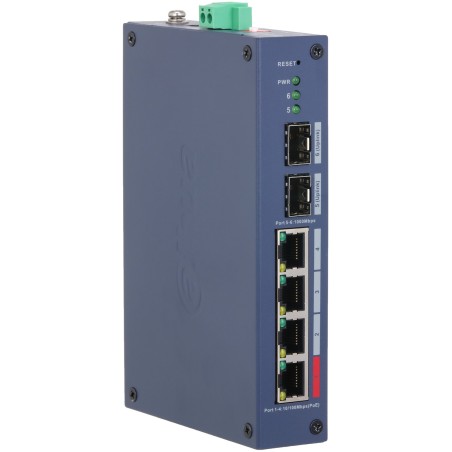 CHS4206-4ET-90 - switch przemysłowy PoE 4-port + 2 SFP