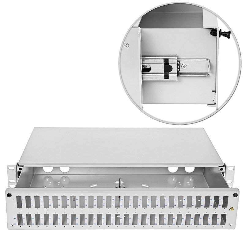 Przełącznica światłowodowa 19" 2U 48xSC duplex