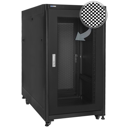 SQ6818(DPII)/B - szafa Rack 19'' seria SQ - 600x800x18U