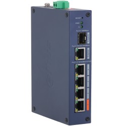 CHS4106-4ET-60 - switch przemysłowy PoE 4-port + 1 RJ45 + 1 SFP