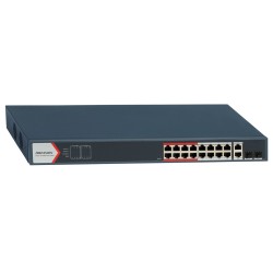 DS-3E1318P-EI(B) - switch PoE 16-port + 2 RJ45/SFP - combo