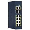 CHS4212-8GT - switch przemysłowy, gigabitowy 8-port + 2 RJ45 + 2 SFP